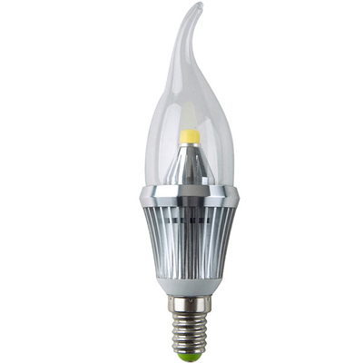 алюминия 6063 E14 Base 85 - 265V переменного тока 4W Светодиодные свеча лампочки 50 * H110 мм